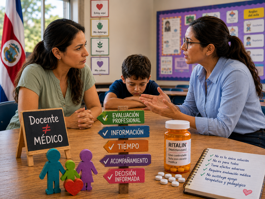 Artículo sobre medicación TDAH en escuelas de Costa Rica – NeurosenseCR
