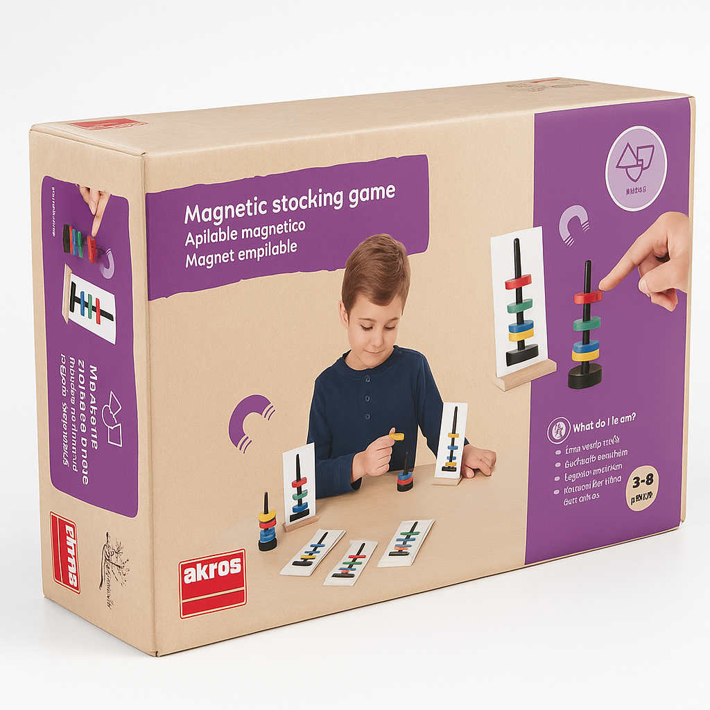 Juego apilable magnético