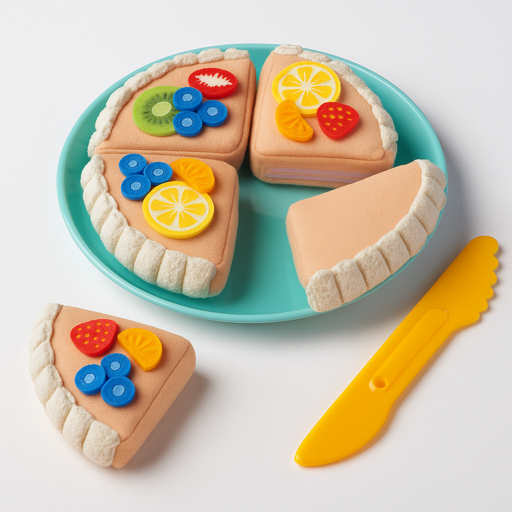 Pastel de frutas juguete educativo