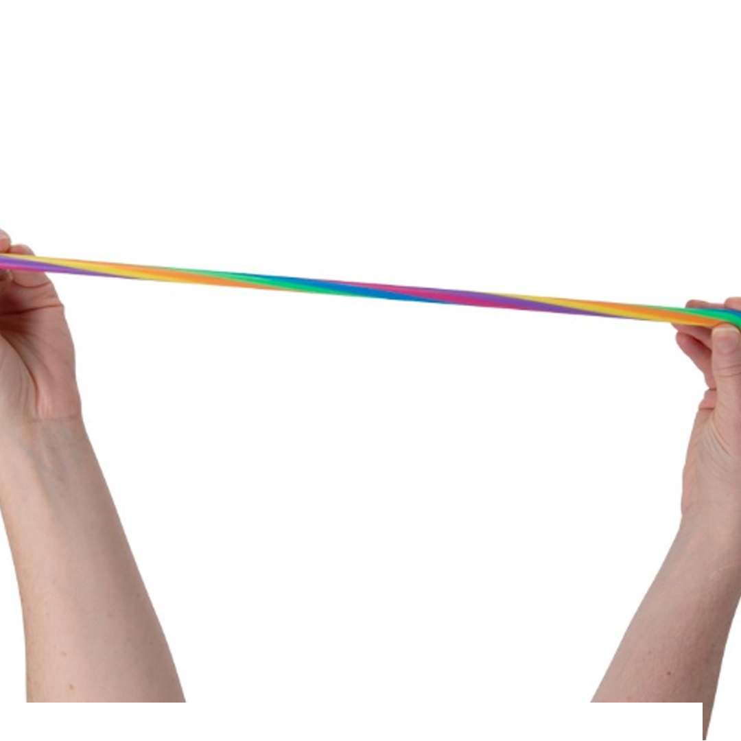 Fideo elástico arcoíris
