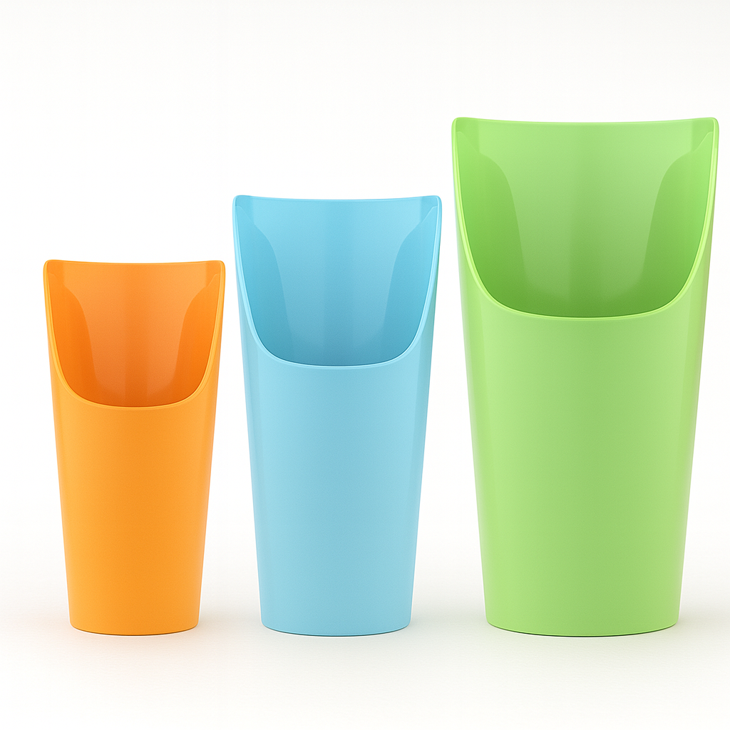 Vasos flexibles con recorte nasal