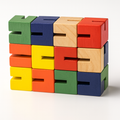 Cubo de madera giratorio