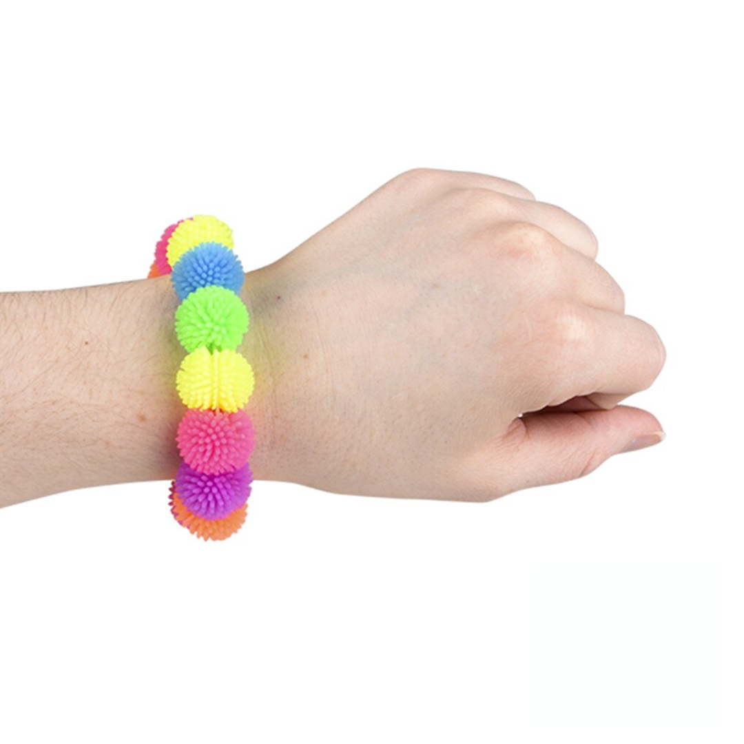 Pulsera sensorial de pompones